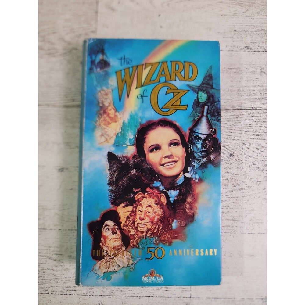 Vintage "The Wizard of Oz" 50th Anniversary VHS Tape 1989 Movie *No Booklet*